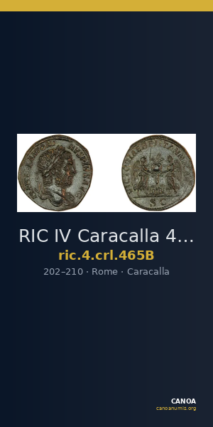 RIC IV Caracalla 465B — CANOA