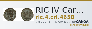RIC IV Caracalla 465B — CANOA