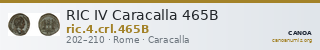 RIC IV Caracalla 465B — CANOA