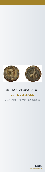 RIC IV Caracalla 466b — CANOA