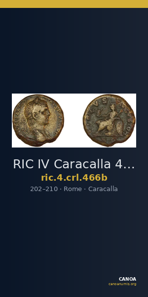 RIC IV Caracalla 466b — CANOA