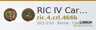 RIC IV Caracalla 466b — CANOA