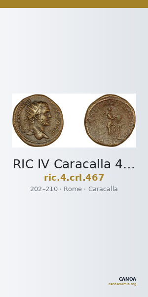 RIC IV Caracalla 467 — CANOA