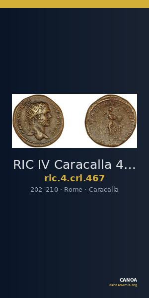 RIC IV Caracalla 467 — CANOA