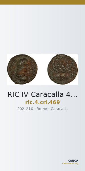 RIC IV Caracalla 469 — CANOA