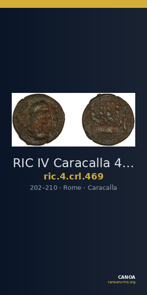 RIC IV Caracalla 469 — CANOA