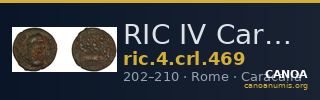 RIC IV Caracalla 469 — CANOA