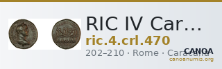 RIC IV Caracalla 470 — CANOA