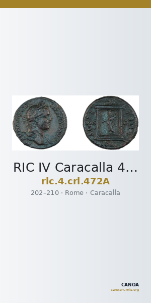 RIC IV Caracalla 472A — CANOA