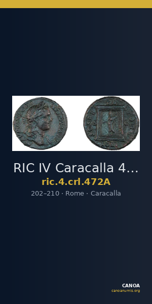 RIC IV Caracalla 472A — CANOA