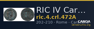 RIC IV Caracalla 472A — CANOA