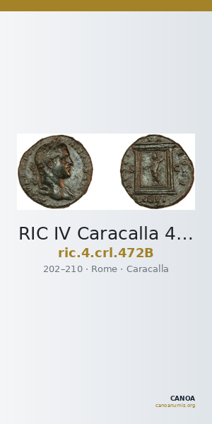 RIC IV Caracalla 472B — CANOA
