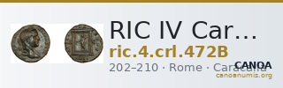 RIC IV Caracalla 472B — CANOA