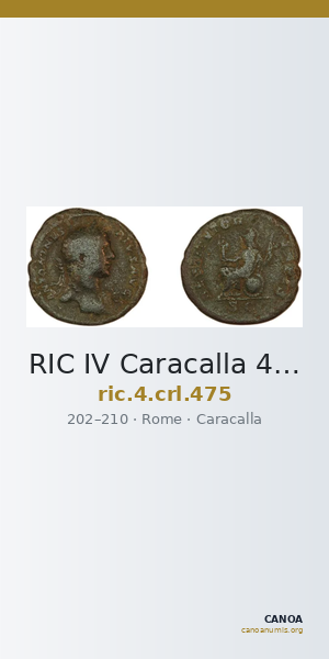 RIC IV Caracalla 475 — CANOA