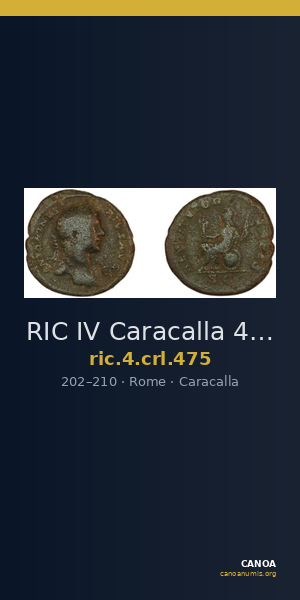 RIC IV Caracalla 475 — CANOA