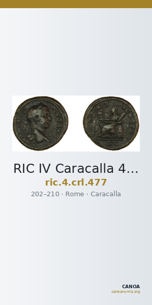 RIC IV Caracalla 477 — CANOA