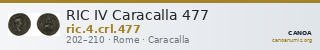 RIC IV Caracalla 477 — CANOA