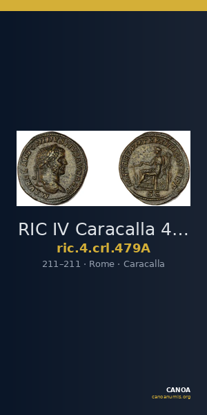 RIC IV Caracalla 479A — CANOA