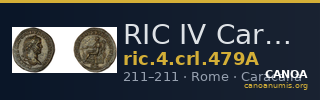 RIC IV Caracalla 479A — CANOA