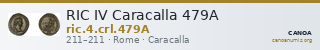 RIC IV Caracalla 479A — CANOA