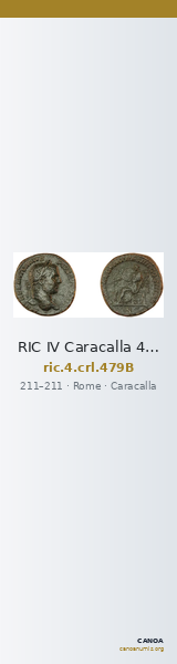 RIC IV Caracalla 479B — CANOA