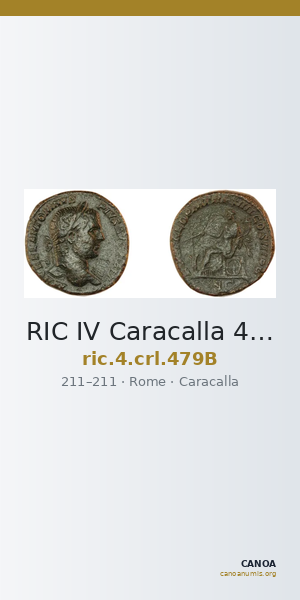 RIC IV Caracalla 479B — CANOA