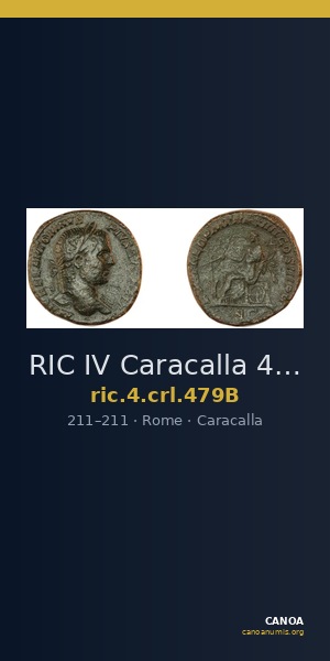 RIC IV Caracalla 479B — CANOA