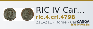 RIC IV Caracalla 479B — CANOA