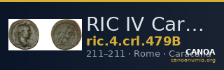 RIC IV Caracalla 479B — CANOA