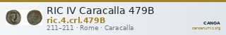 RIC IV Caracalla 479B — CANOA