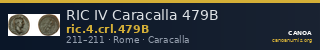 RIC IV Caracalla 479B — CANOA