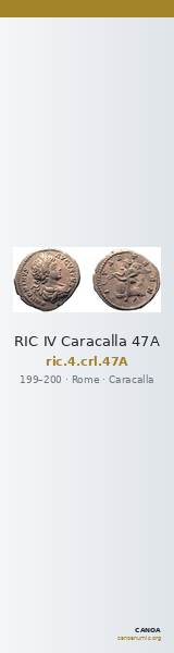 RIC IV Caracalla 47A — CANOA