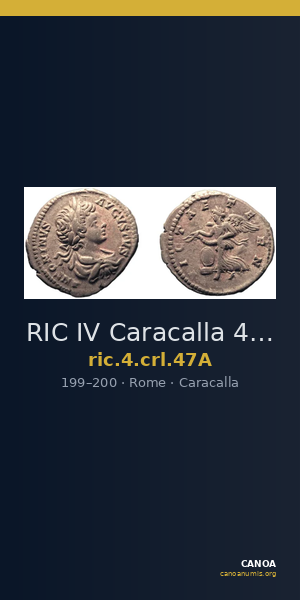 RIC IV Caracalla 47A — CANOA