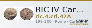 RIC IV Caracalla 47A — CANOA