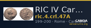 RIC IV Caracalla 47A — CANOA