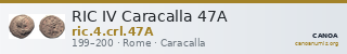 RIC IV Caracalla 47A — CANOA