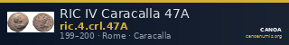 RIC IV Caracalla 47A — CANOA