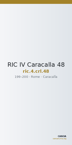 RIC IV Caracalla 48 — CANOA