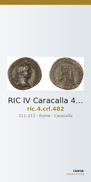 RIC IV Caracalla 482 — CANOA