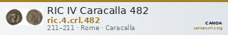 RIC IV Caracalla 482 — CANOA