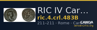 RIC IV Caracalla 483B — CANOA
