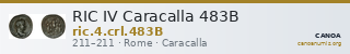 RIC IV Caracalla 483B — CANOA