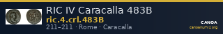 RIC IV Caracalla 483B — CANOA
