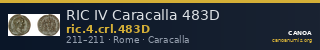 RIC IV Caracalla 483D — CANOA