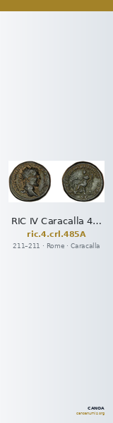 RIC IV Caracalla 485A — CANOA