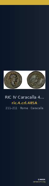 RIC IV Caracalla 485A — CANOA