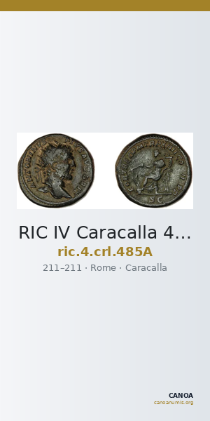 RIC IV Caracalla 485A — CANOA