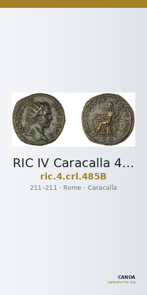 RIC IV Caracalla 485B — CANOA