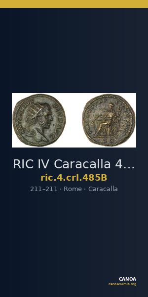 RIC IV Caracalla 485B — CANOA