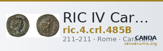 RIC IV Caracalla 485B — CANOA